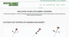 Desktop Screenshot of boltonabbeymowers.co.uk